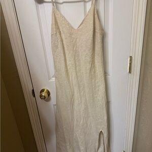 Tan Linen Dress-size medium